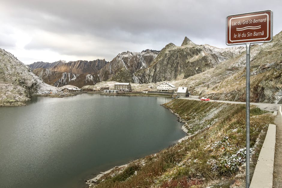 Discover the serene beauty of Lac du Grand St Bernard at the Great Saint Bernard Pass in Switzerland.